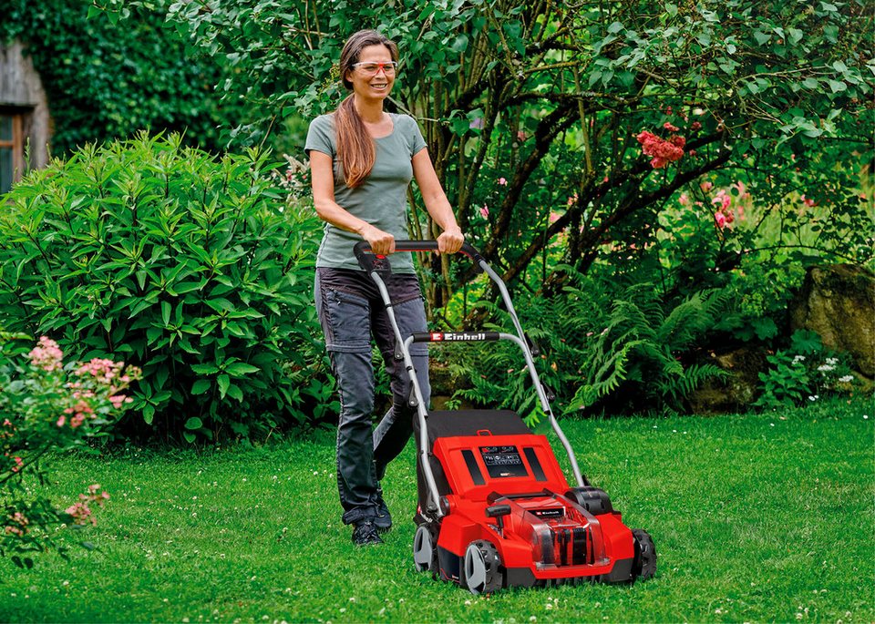 Einhell Akku-Vertikutierer / Lüfter Power X-Change GE-SA 36/35 Li-Solo, 35 cm Arbeitsbreite