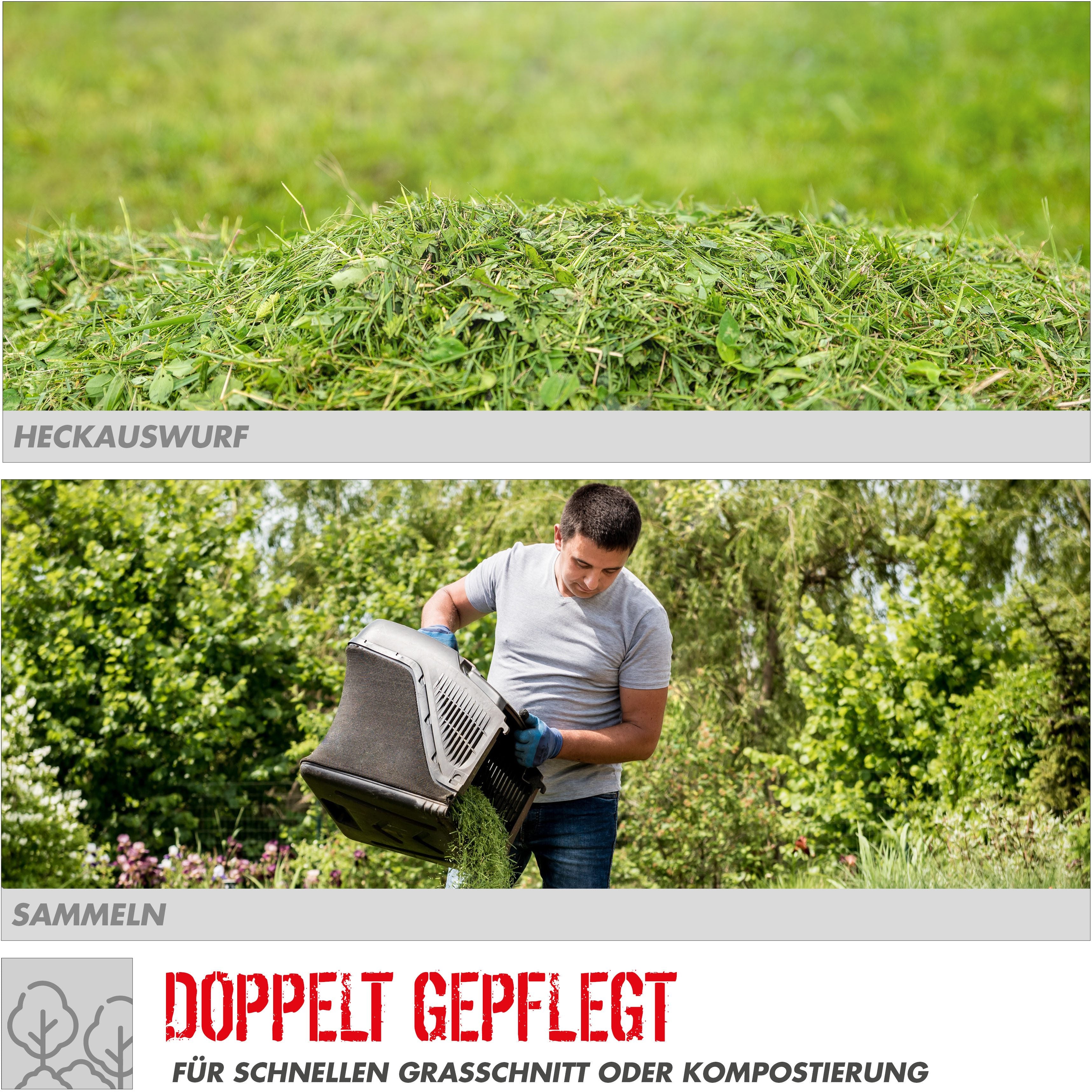 Güde Benzinrasenmäher ECO WHEELER 412.2 P, 40,6 cm Schnittbreite