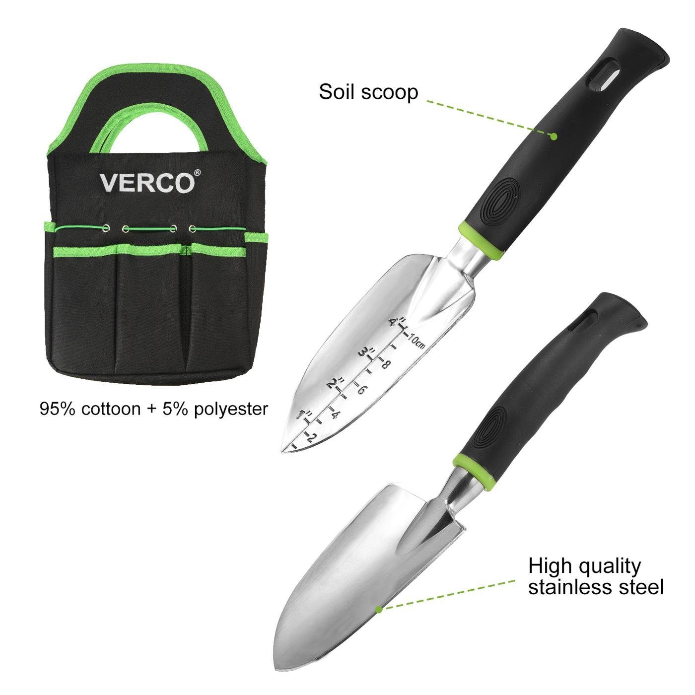 VERCO Gartenpflege-Set Gartengeräte Gartenwerkzeug