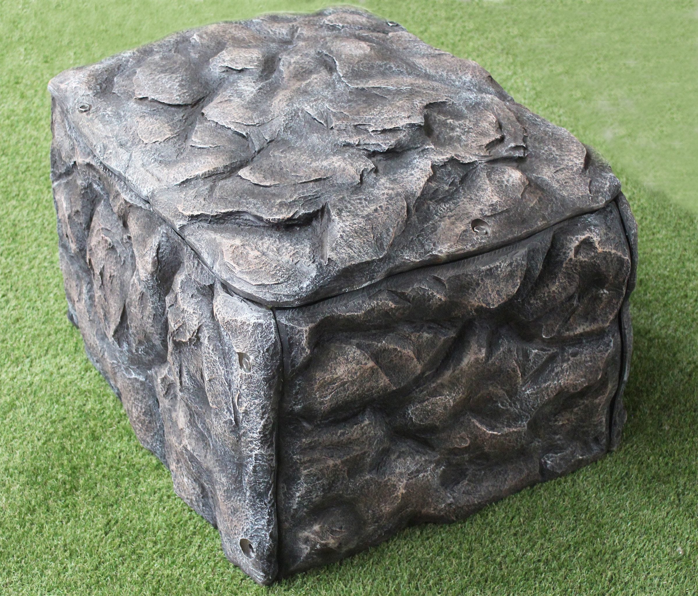 Arnusa Mähroboter-Garage in Steinoptik Design Garage Carport Unterstand Gartenfelsen