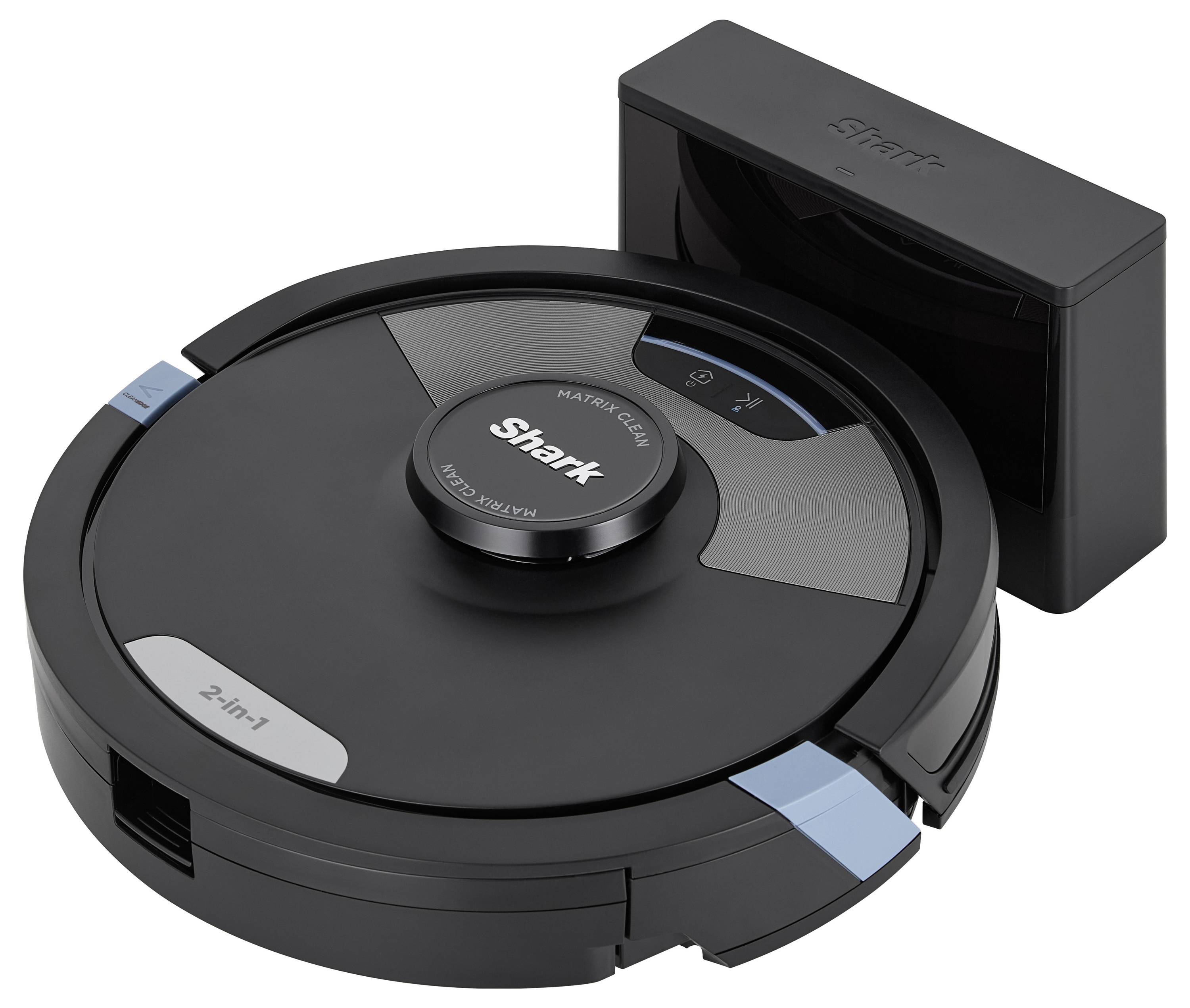 Shark Matrix Plus 2-in-1 Saug-und Wischroboter Schwarz App gesteuert, Beutellos, inkl. Akku