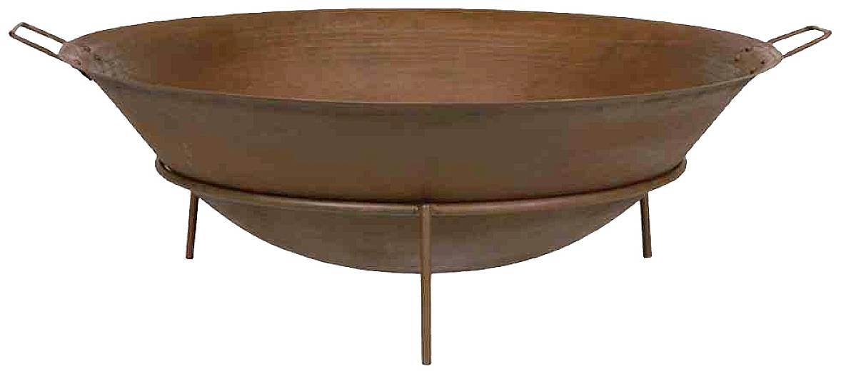 Siena Garden 5001K80A Holzkohle Feuerschale Grill-Fläche (Durchmesser)=800 mm Rost-Braun