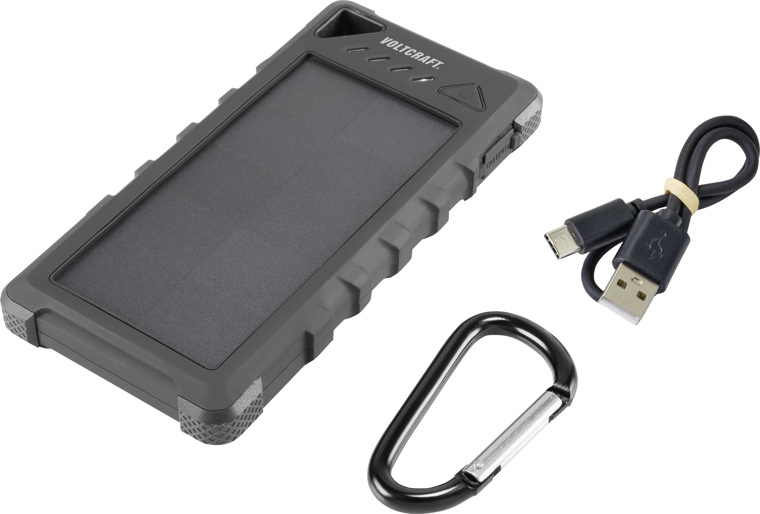 VOLTCRAFT VC-SL16000 VC-11946675 Solar-Powerbank Ladestrom Solarzelle 280 mA 16000 mAh