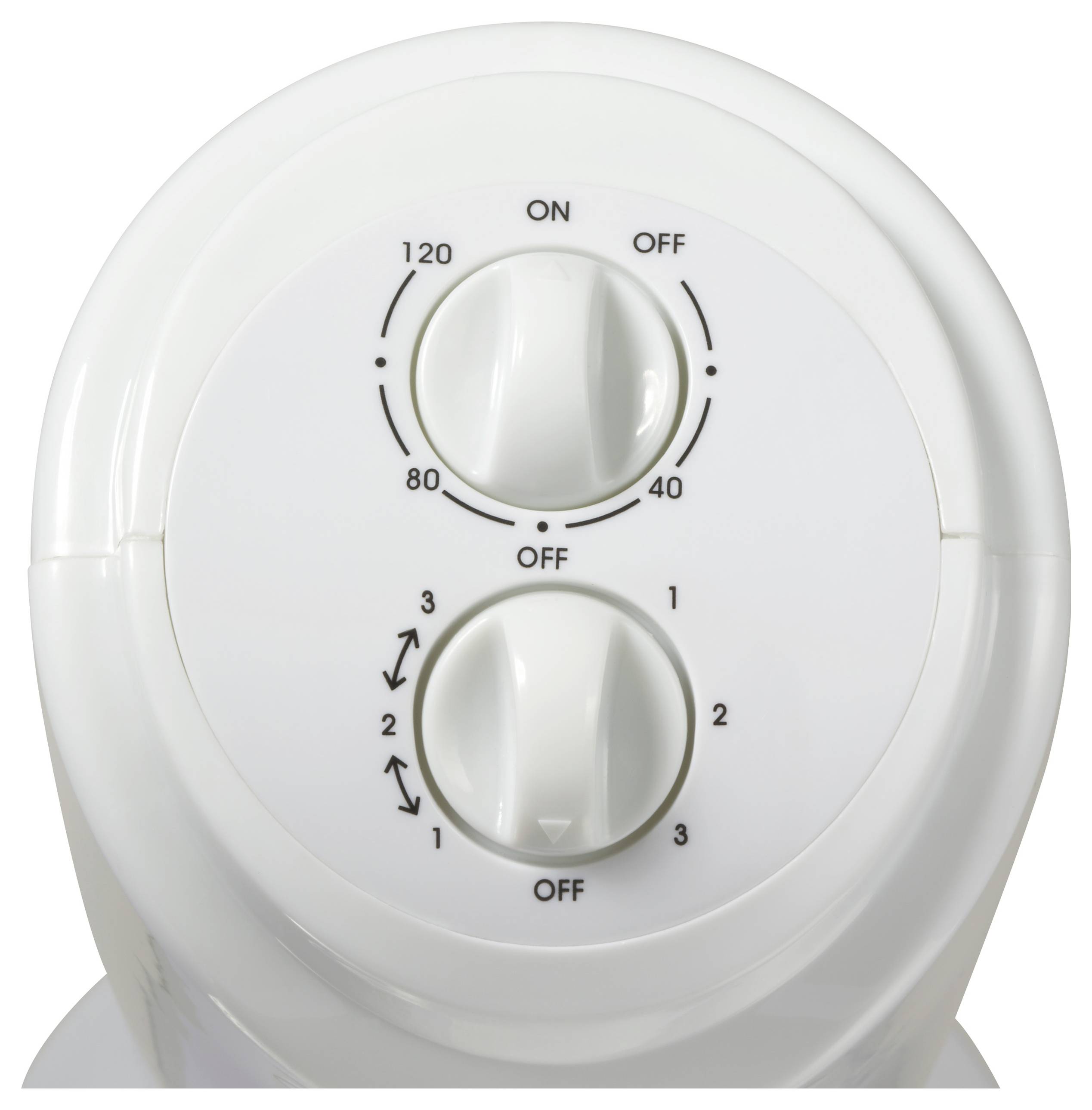 Sygonix Turmventilator 50 W (Ø x H) 270 mm x 805 mm Weiß Oszillierend, Timer