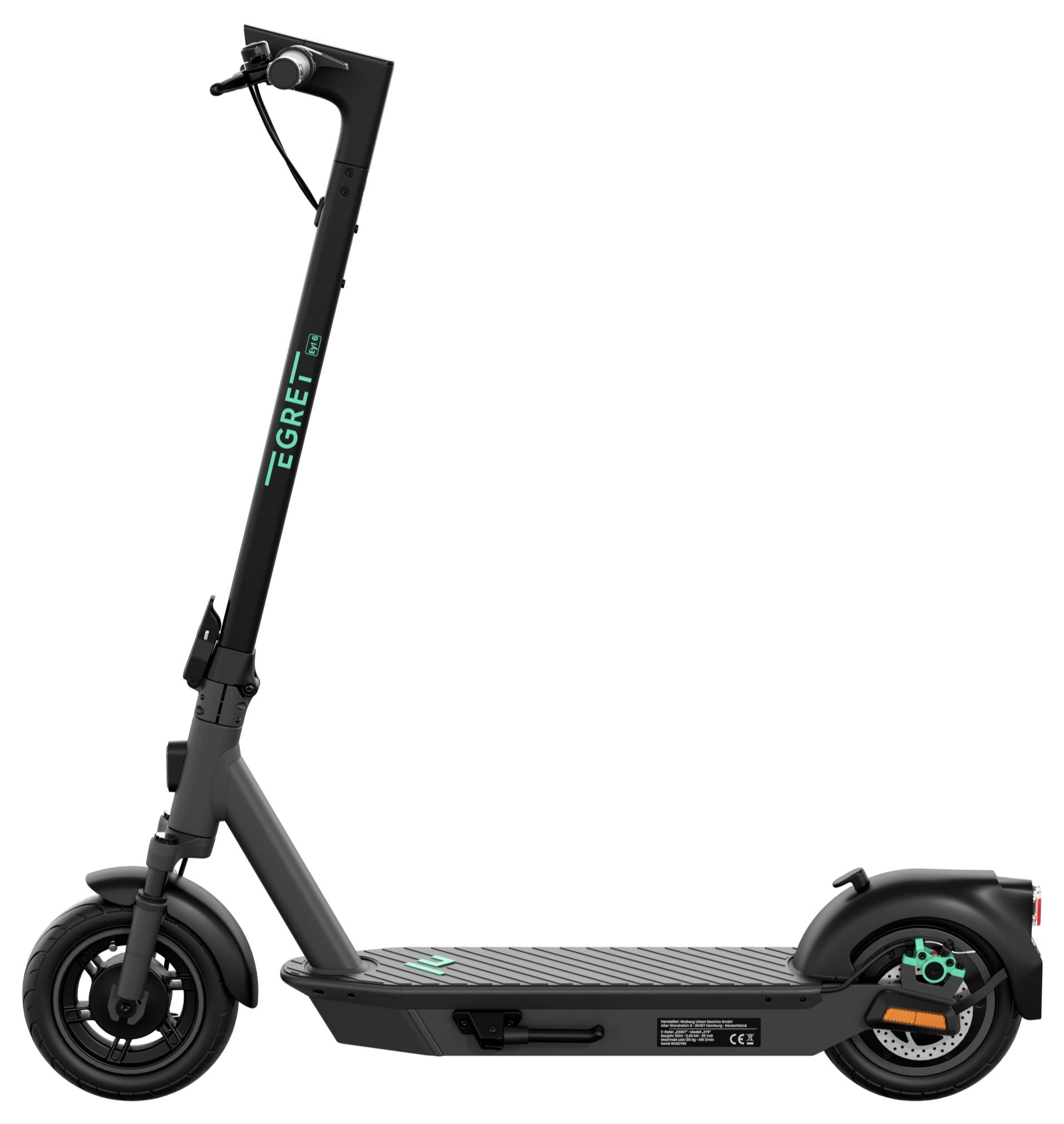 Egret Ey! 6 E-Scooter Grau Li-Ion 36 V 15.3 Ah Straßenzulassung: Deutschland