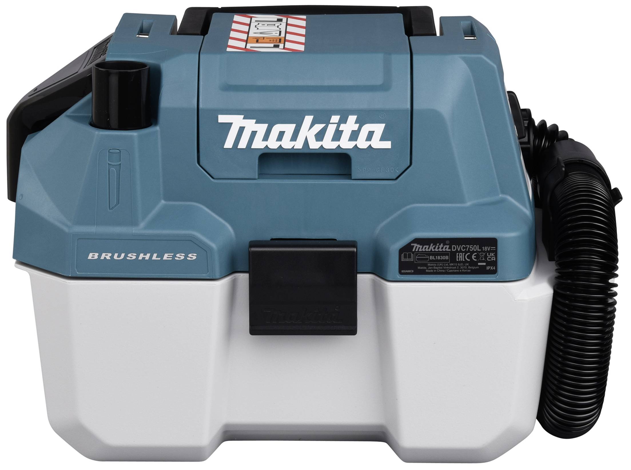 Makita DVC 750 LZX3 Akku Staubsauger 18 V 7,5 l Staubkl. L Brushless Solo - ohne Akku