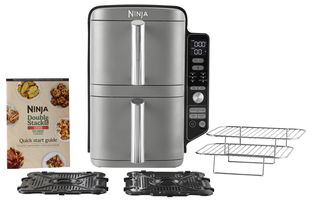 Ninja Double Stack XL 2 Heißluft-Fritteuse 9.5 l 2470 W Schwarz