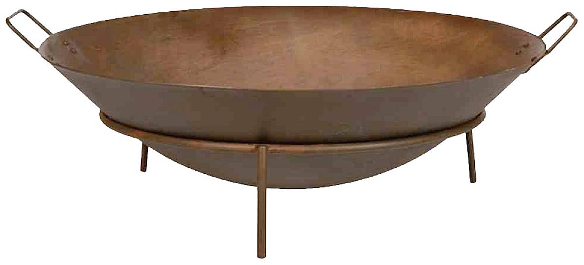 Siena Garden 5001K70A Holzkohle Feuerschale Grill-Fläche (Durchmesser)=700 mm Rost-Braun