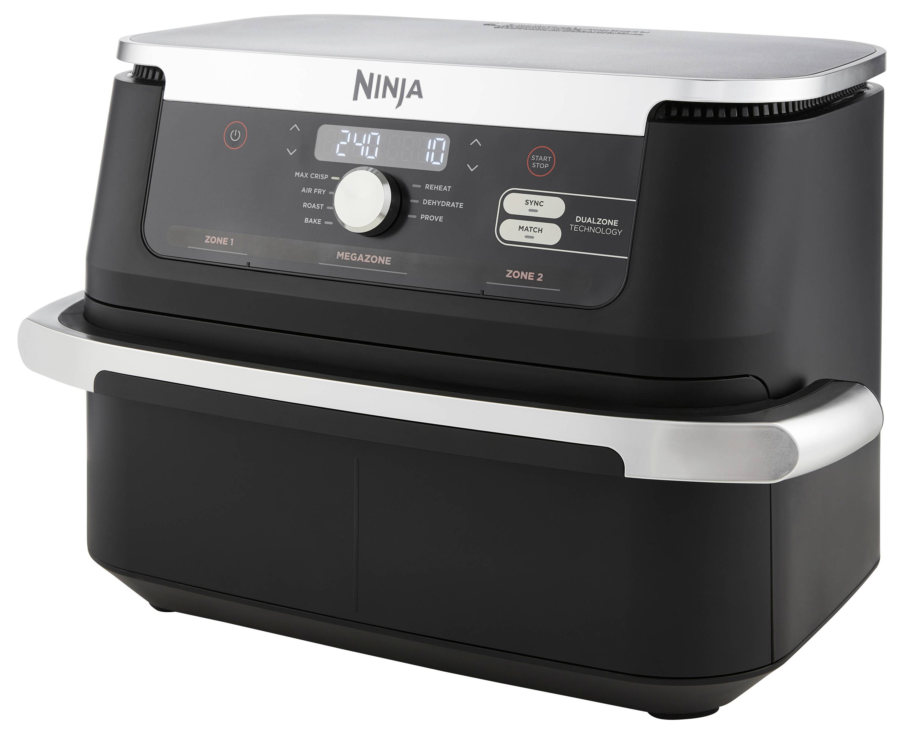 Ninja AF500EU Heißluft-Fritteuse 2470 W Schwarz, Silber