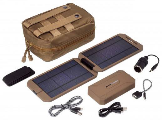 Power Traveller Powerbank Solar Extreme Tactical PTL-EXT001 TAC Solar-Powerbank Ladestrom