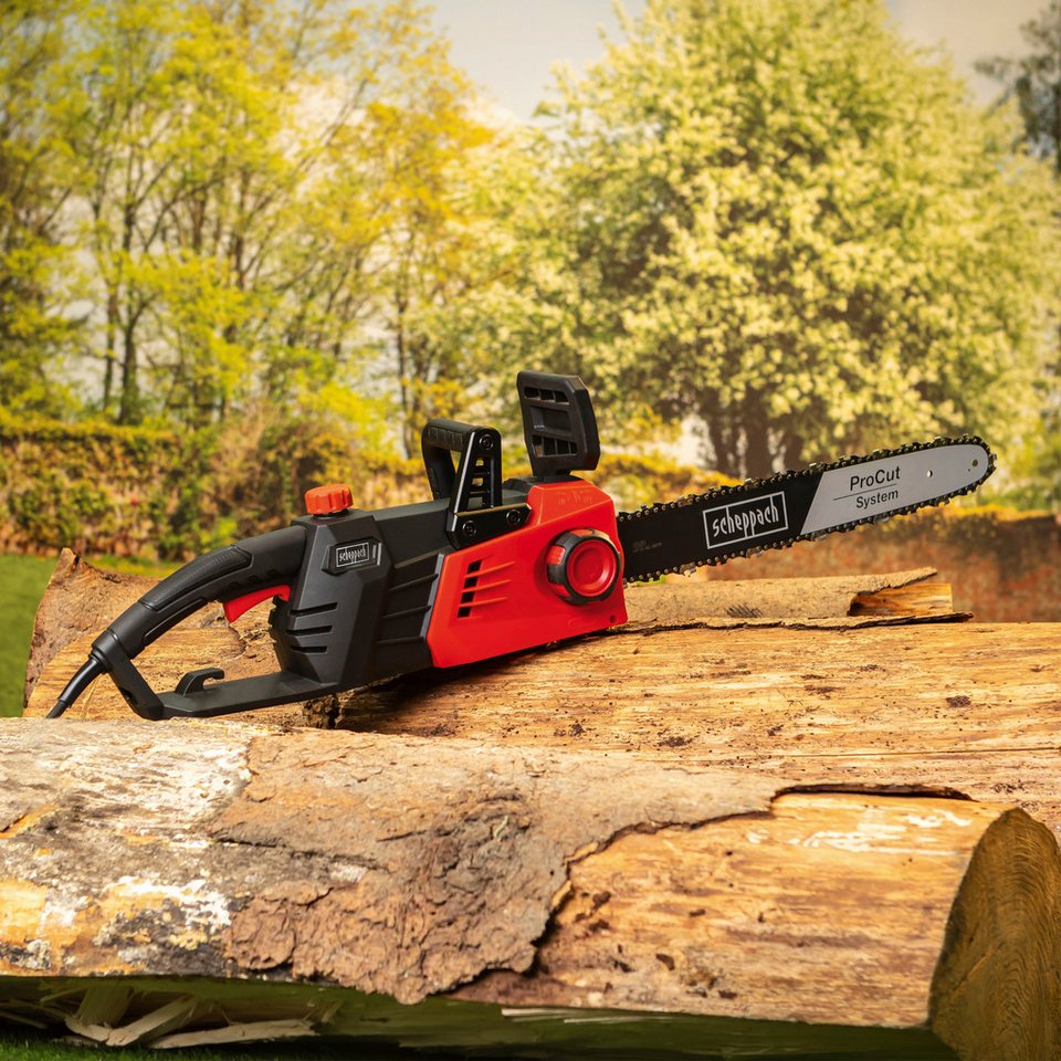 Scheppach Elektro-Kettensäge CSE2700, 45,5 cm Schwertlänge