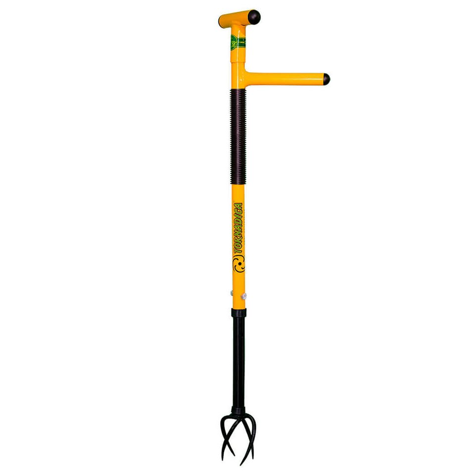 Tornadica Vertikutierer Gartenkralle T-Griff Unkrautentferner Kultivator, , Höhenverstellbar