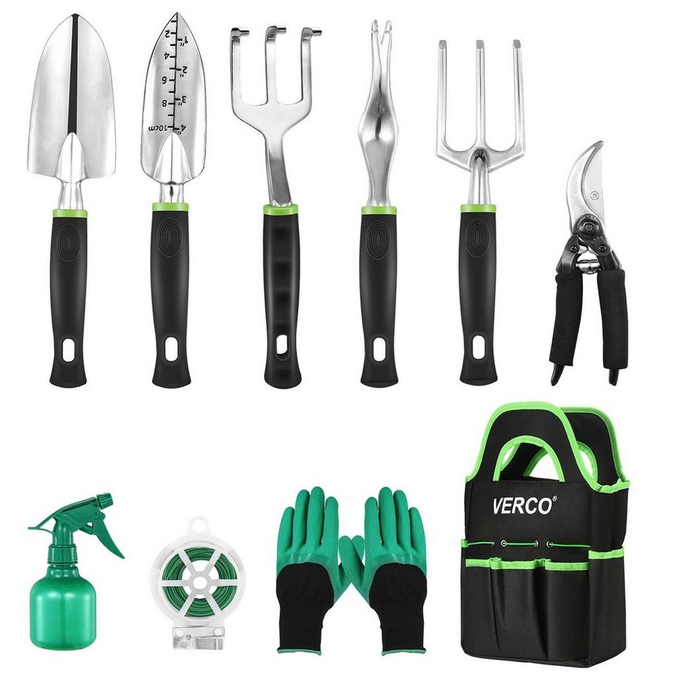 VERCO Gartenpflege-Set Gartengeräte Gartenwerkzeug